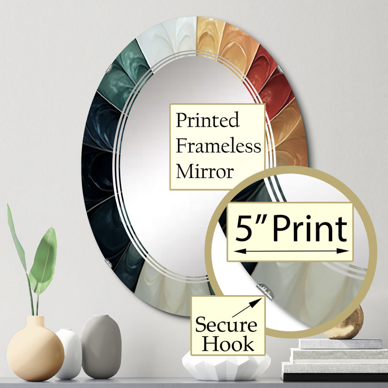 Impact - Modern Wall Mirror Oval, 30 po x 20 po