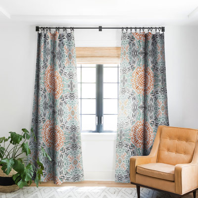 Alodee Blackout Rod Pocket Single Curtain Panel