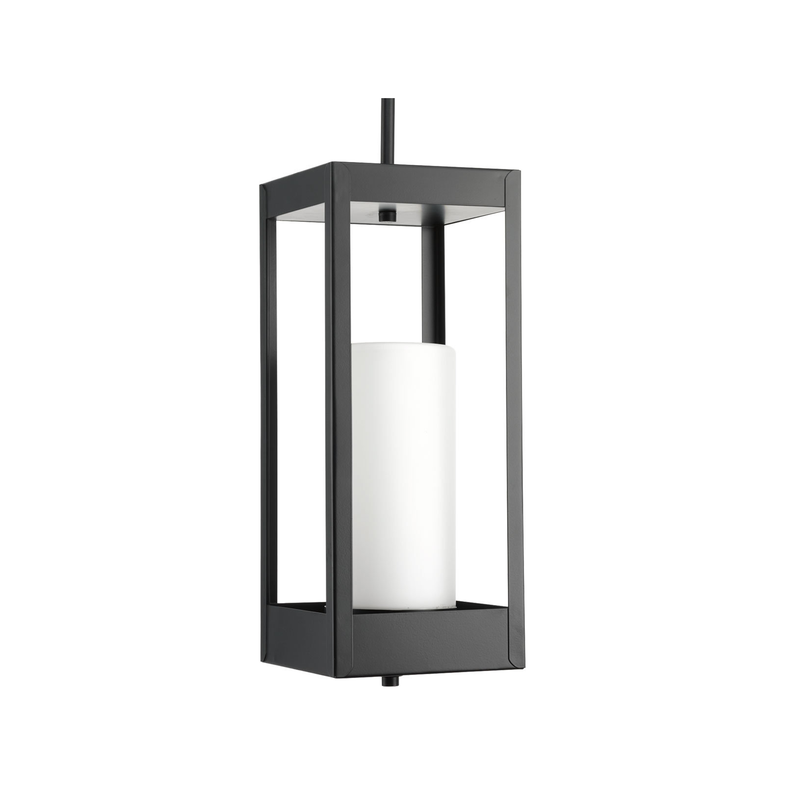 Saida Frosted Outdoor Hanging Lantern, 18" H x 7" W x 7" D