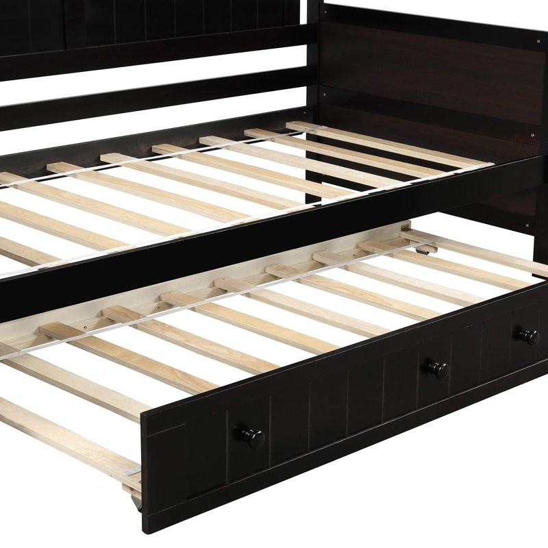 Calcifer Kids Twin Daybed, Included Trundle, Espresso