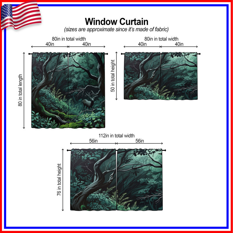Rideaux obscurcissant et obscurcissant Dense, Obscurcissement de chambre, 40in x 50in - 2 panels