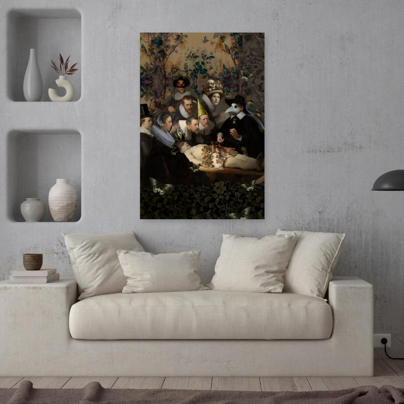 Art contemporain contemporain abstrait, H 36 po x l 24 po