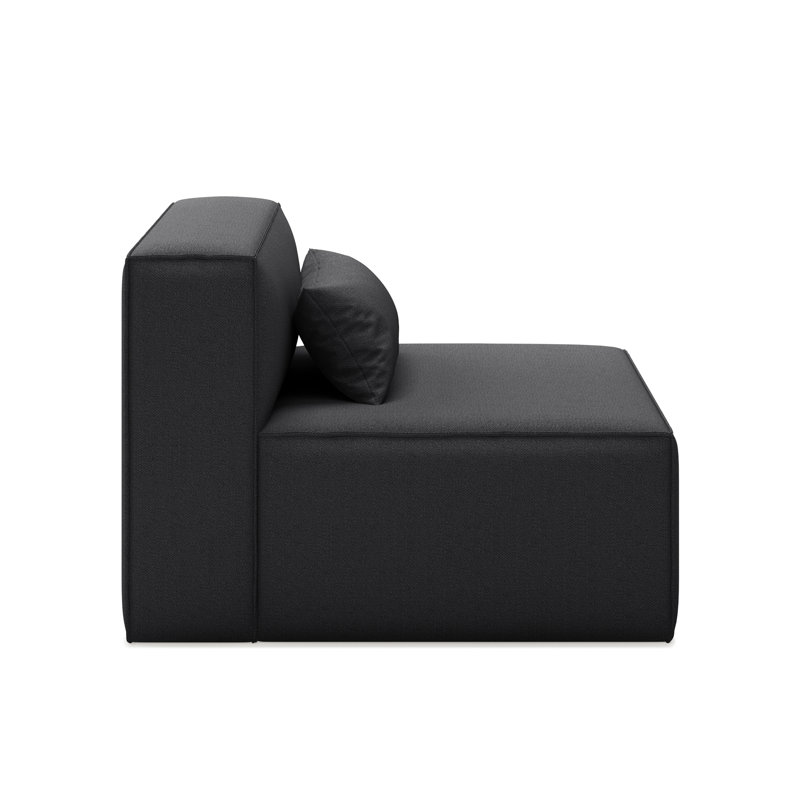 Mix Modular Armless Chair, Mowat Raven