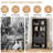 71” H Tall Bookcase with 2 Drawers, Bookshelf with 4-Tier Display Open Shelves-1013326119