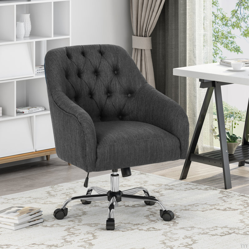 CHAISE DE BUREAU MODERNE, Gris anthracite