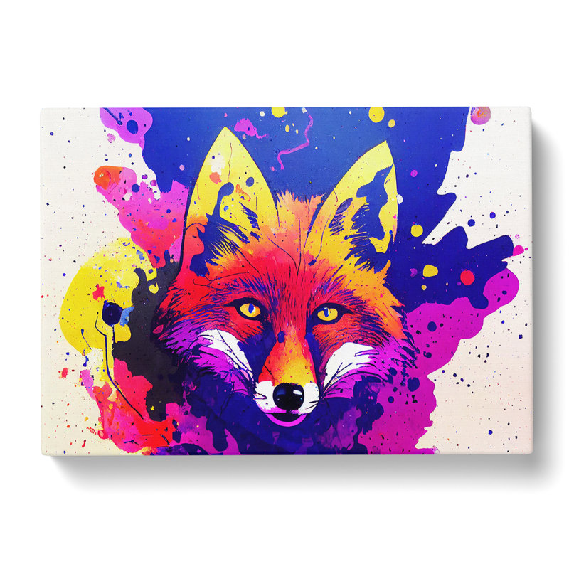 Fox Splash Vol.1 Abstract - Wrapped Canvas, 50cm H x 76cm W x 3cm D