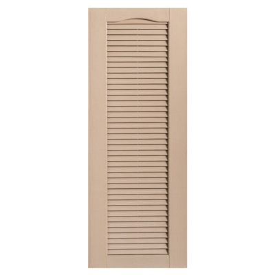 Cathedral Top Full-style Open Louvre Shutters Pair