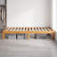 Structure de lit simple en bois massif naturel avec rangement sous le lit, aucun sommier nécessaire-1293476304