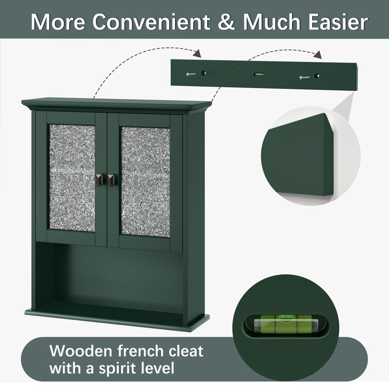 Over The Toilet Storage, Forest Green