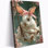  Lapin de Pâques, art mural, toile de Pâques, adorable lapin, peinture au printemps, charmante œuvre d'art intérieure décorative pour salon, chambre de bébé, 12 x 16 pouces