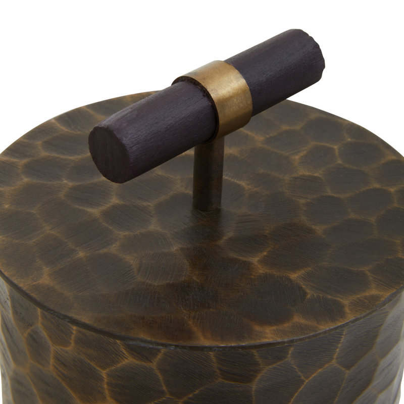 Wes Wooden Decorative Box, 11cm H x 12cm W x 12cm D