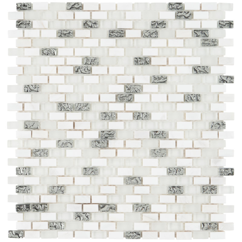 Carreau de mosaïque en pierre naturelle 0,37 po x 0,62 po Paradox, Énigme