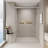 44-48 In. W X 72 In. H Double Sliding Shower Door, Semi-Frameless Bypass Bathroom Sliding Door With 1/4" (6Mm) Tempered Glass For Walk-In Shower