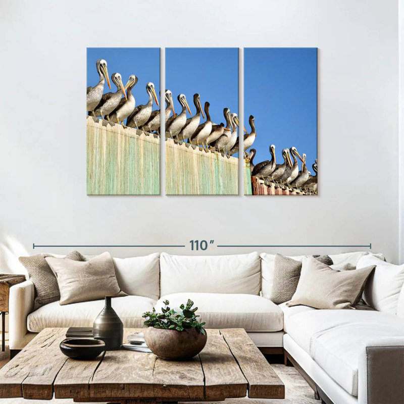 Brampt Pelican Party, 48" H x 74" W
