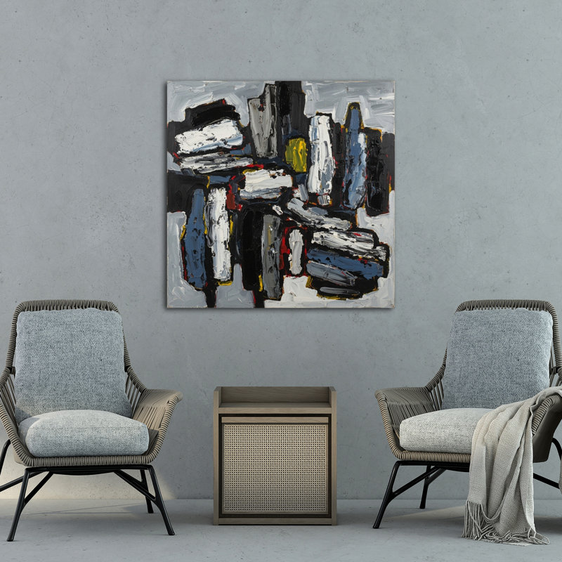 Earthen Strata, 24" H x 24" W