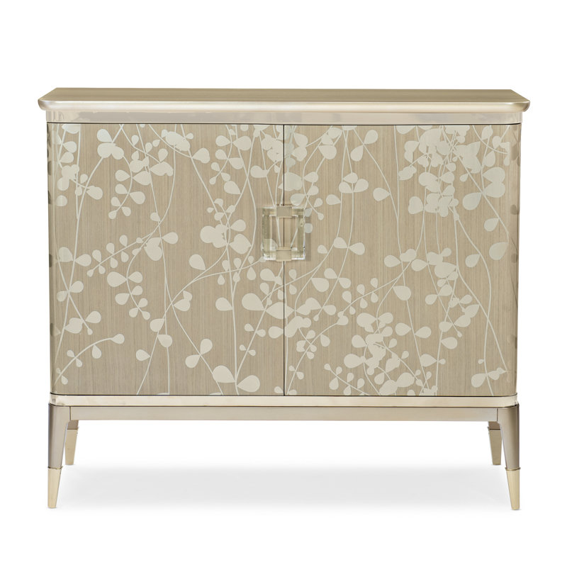 Champagne Shimmer 48'' Buffet with Gold Trim