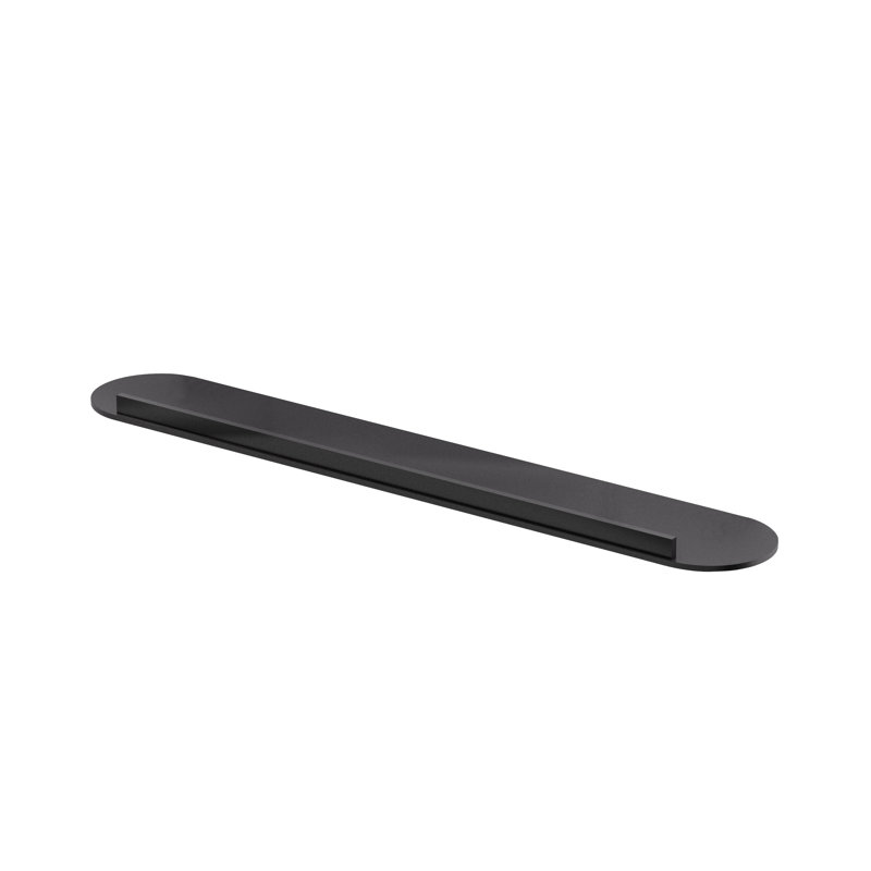 Stutz Oval Metal, Black, 1.9cm H x 60cm W x 10cm D