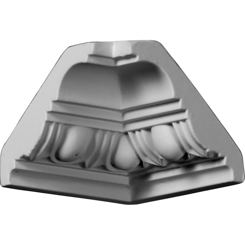 White Decorative Crown Moulding Inside Corner Piece