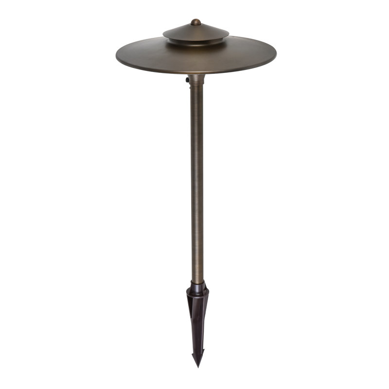 Kulcher Antique Brass Low Voltage Metal Pathway Light