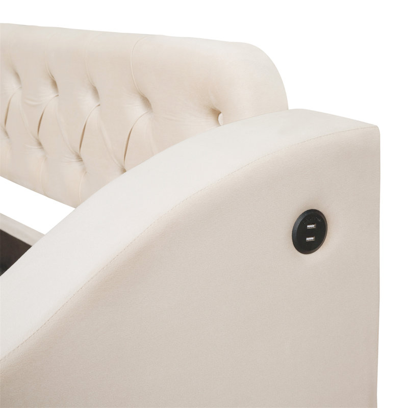 Jalend Upholstered Daybed, Beige