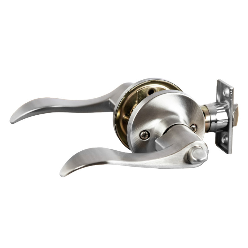 Poignée de porte Stratford, Single Set, Nickel satiné