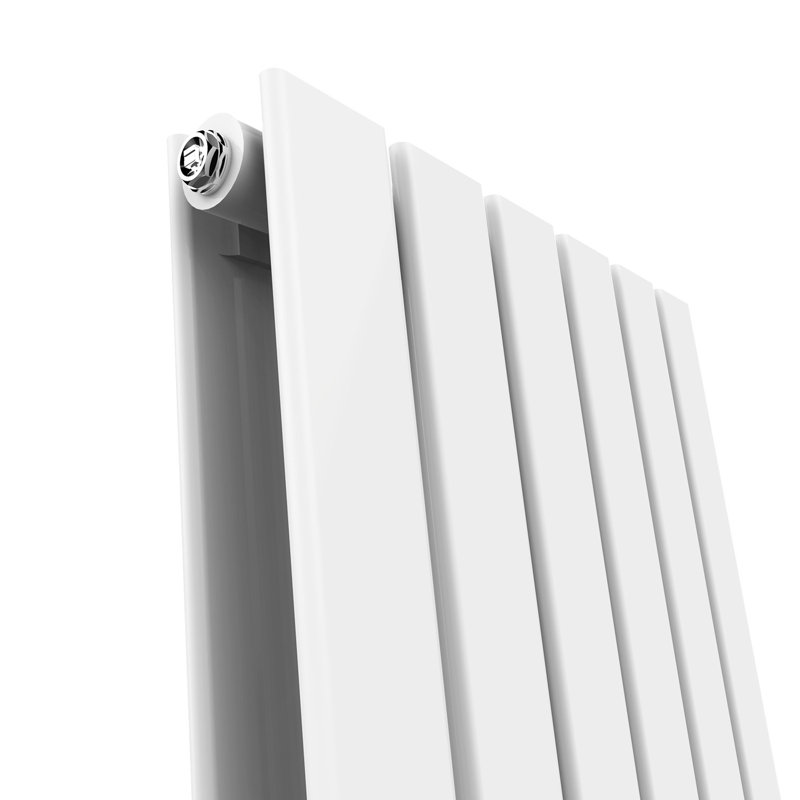 Tanya Horizontal Designer Radiator, White, 60cm H x 98.8cm W x 6.1cm D