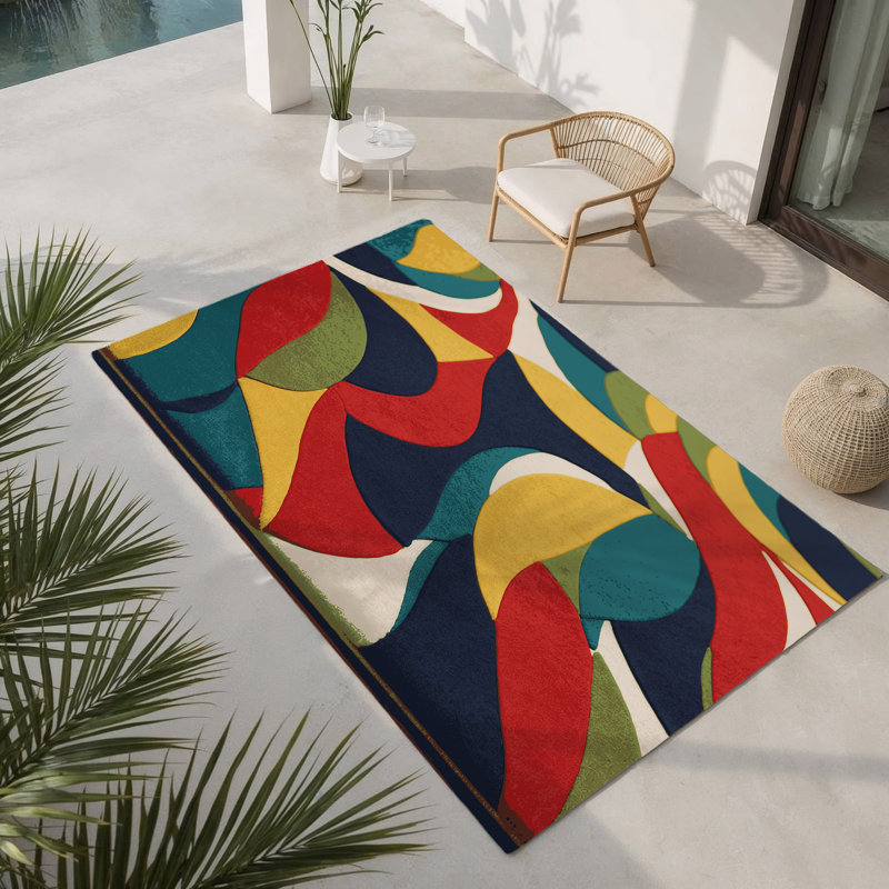 Tapis intérieur et extérieur Snappy Wiggle, Rectangle 1 pi 6 po x 2 pi 6 po
