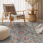 Tapis bleu marine antidérapant Floral Garden-1918935627