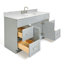 Ensemble de meuble-lavabo simple 61 po avec miroir Partham-94350847