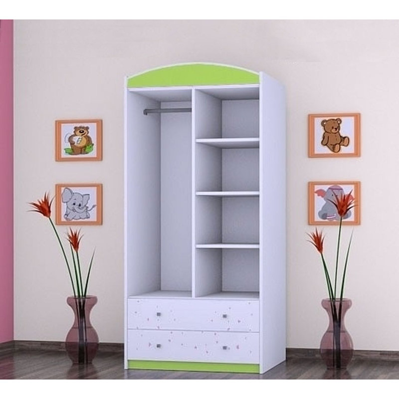 Gatlin 2 Door Wardrobe, Green