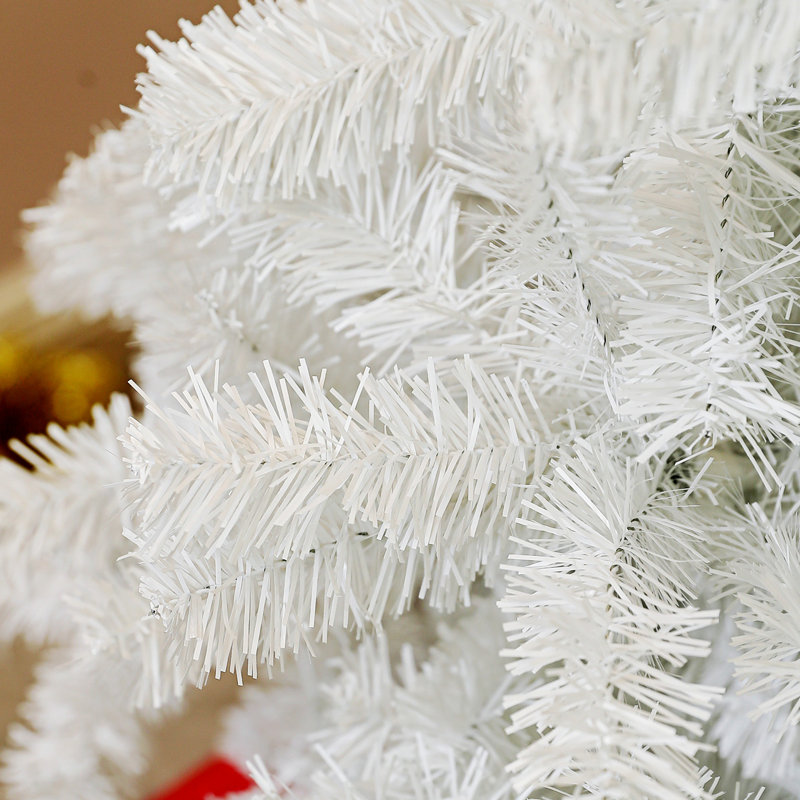 Arbre de Noël artificiel de 6 pi de hauteur, arbre de Noël non éclairé avec 1000 pointes de branches, ouverture automatique, base en acier