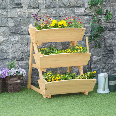 Lit de jardin surélevé à 3 niveaux 23,5 po x 29,5 po x 30,3 po