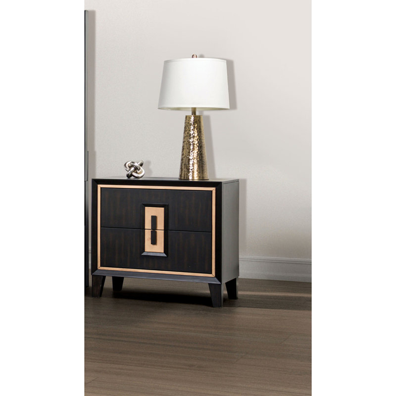 Table de chevet moderne espresso