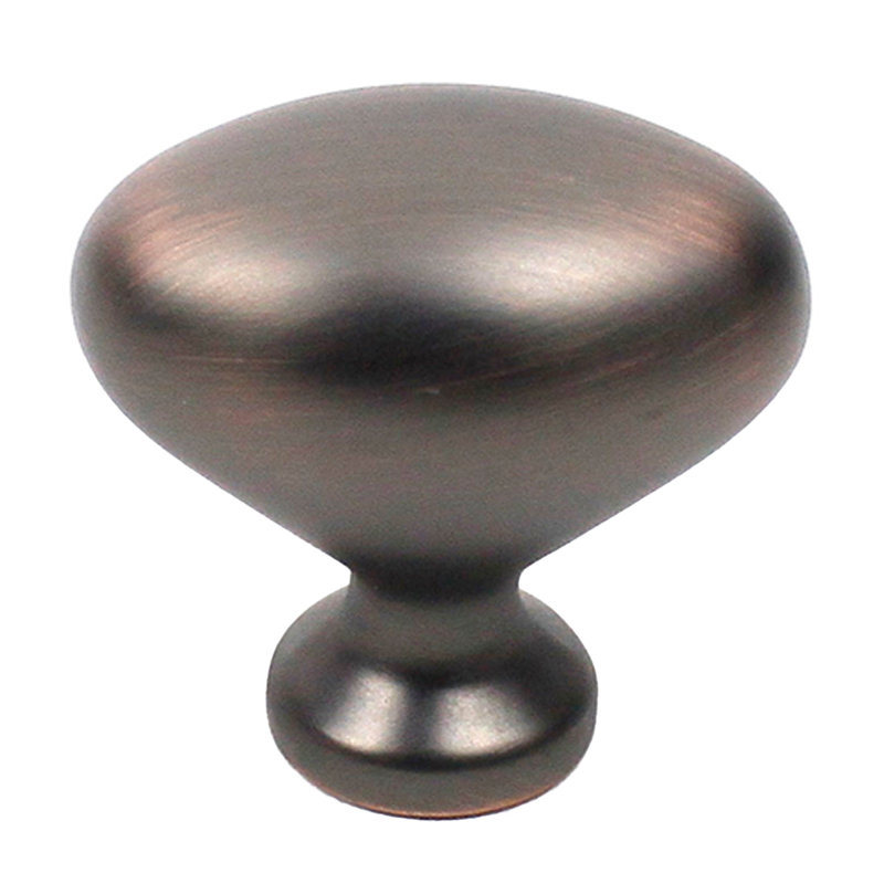 Poignée ovale de longueur 1 3/8 po Glacier, Bronze antique / cuivre