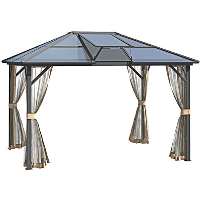 Hardtop Gazebo Canopy With Polycarbonate Roof