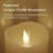 Flameless LED Candles with Remote Control, Flickering 3D Moving Flame Battery Operated Candles in Real Wax Shell for Indoor Use, Home decor Ivory-2003397143