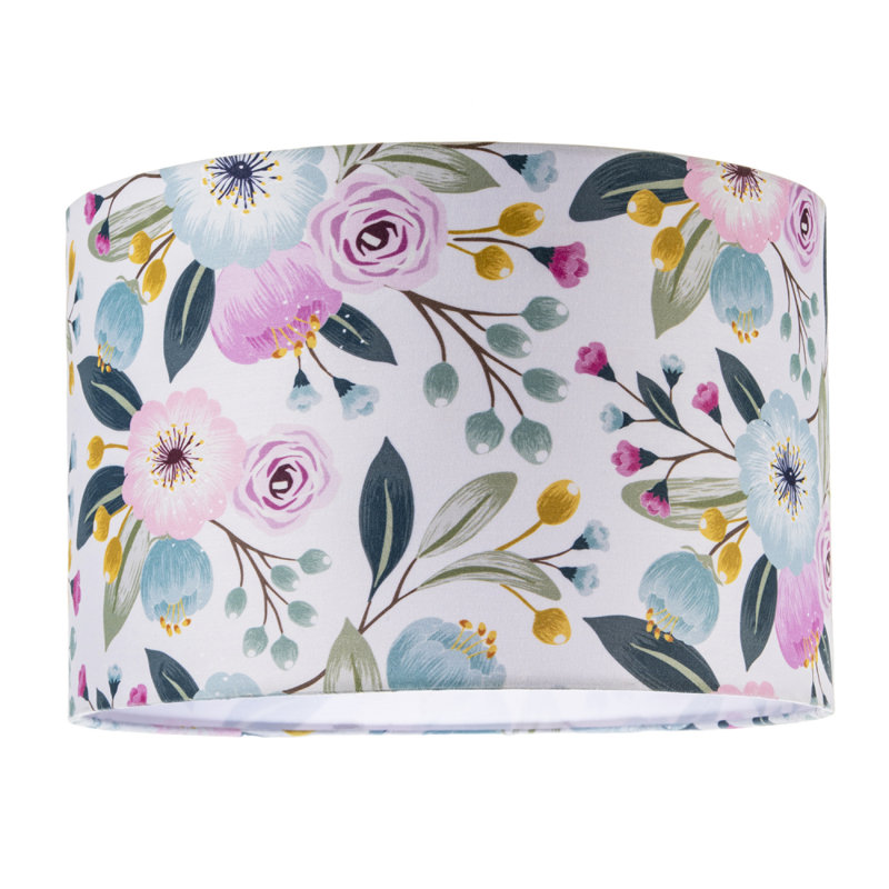 20 cm H Round Cotton Lamp Shade ( No Direct Attachment Method ) in Pink