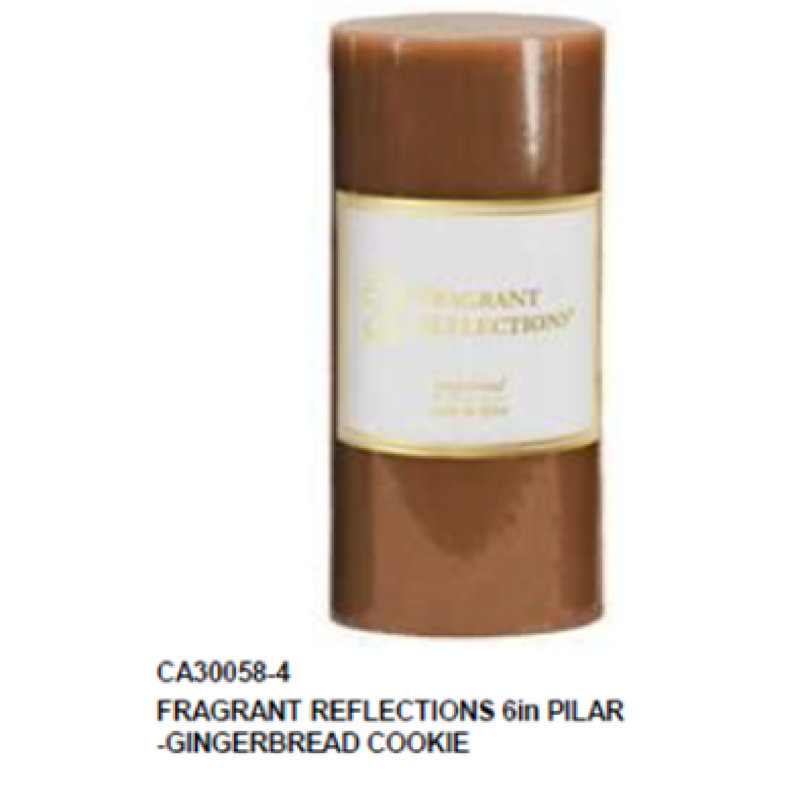 Bougie pilier parfumée biscuits parfumés Gingerbread