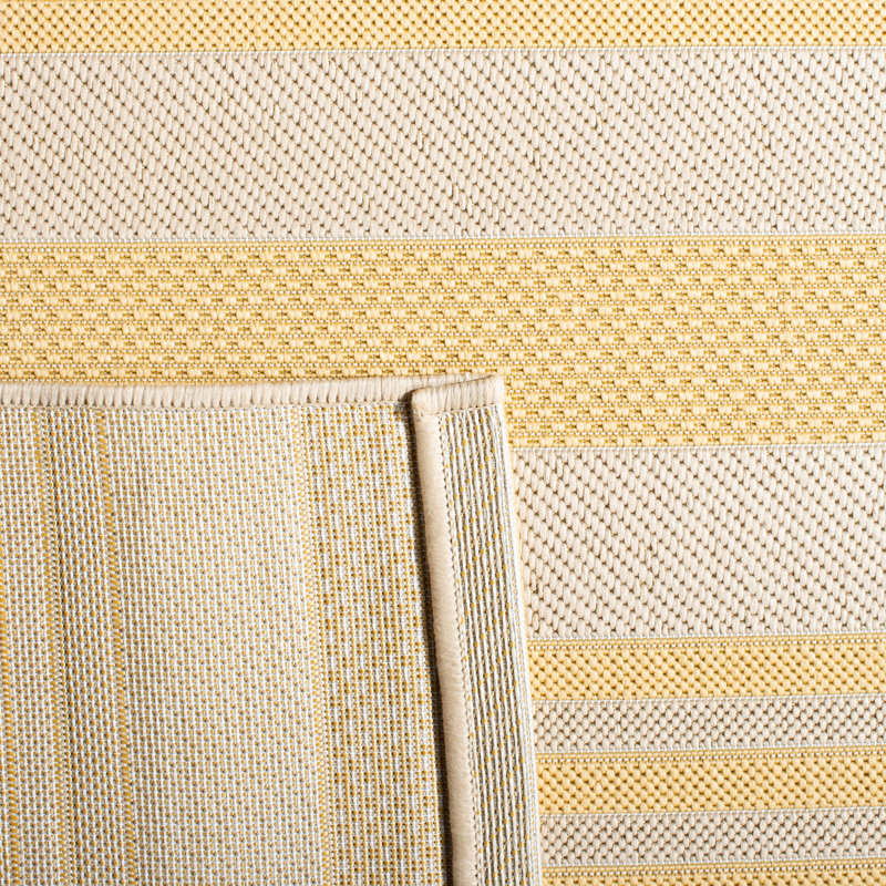 Alitsia Performance Striped Indoor/Outdoor Area Rug, Rectangle 8' x 10'