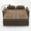 Canapé-lit gigogne escamotable avec ports USB-1232034471