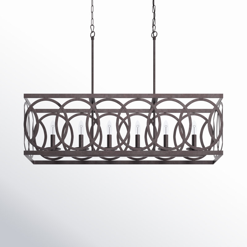 Torkelson 6 - Light 33.5"W Brown Pendant