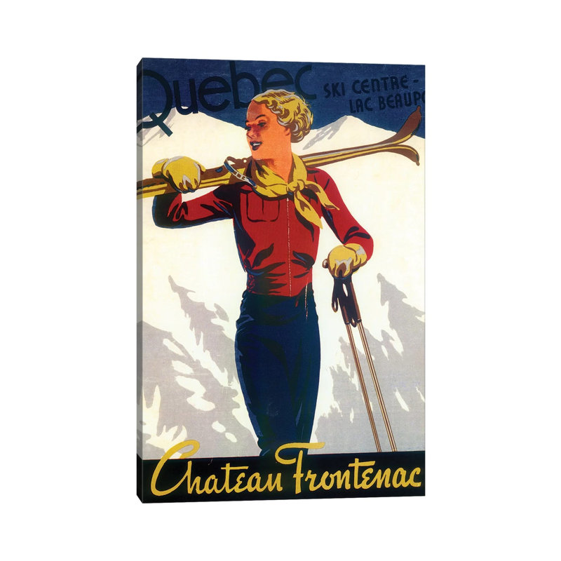 Skiing IV - Wrapped Canvas Print, 20.32 cm H x 30.48 cm W