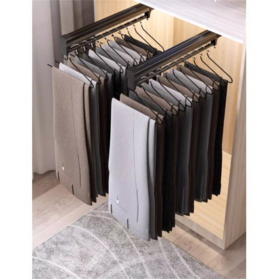 Porte-pantalons extensible avec glissière