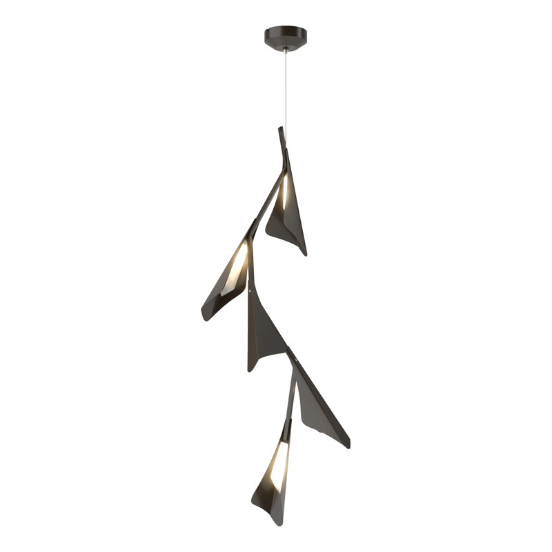Plume 5 - Light Unique/Statement LED Chandelier, Oil Rubbed Bronze, Oil Rubbed Bronze
