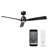 52" 3 Blade Smart Ceiling Fan with Remote Control Included-48461463-48461464