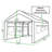 Hercules 10ft 8in x 20ft Steel Frame Enclosed Canopy Garage