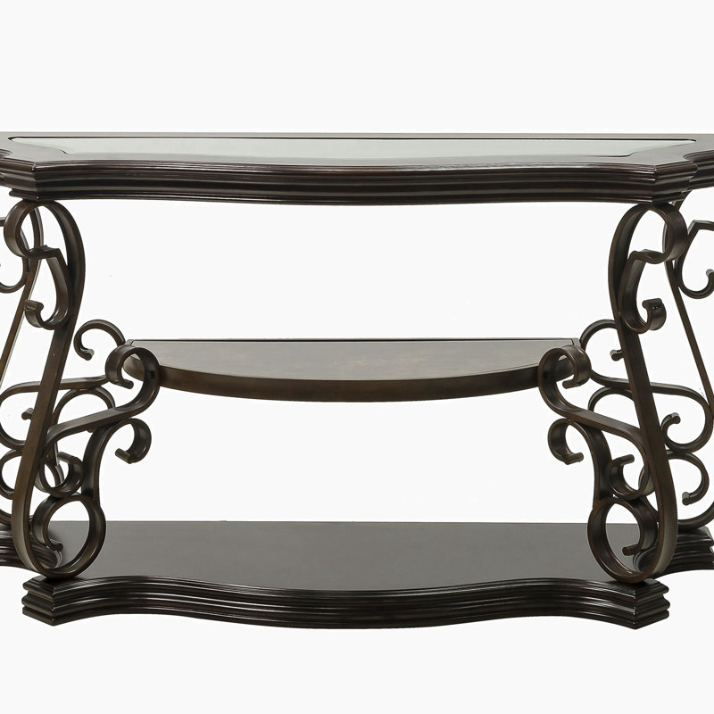 O'Connor 54'' Glass Top Console Table
