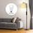 62" Arched Floor Lamp with Remote Control and Bulb Included-1993365009