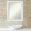 Petit miroir mural biseauté Lashena Blanco