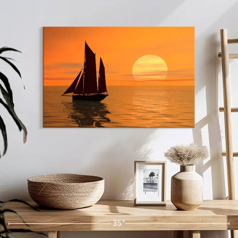 Voilier Mehar Golden Sunset, H 16 po x l 24 po